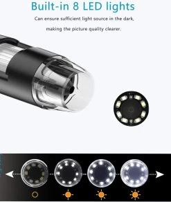 Microscope Numérique USB, 50X à 1600X 8 LED Caméra Endoscope à Grossissement Portable De Poche Avec Support Pour Enfants étudiants V.02 13 Microscope Numérique USB, 50X à 1600X 8 LED Caméra Endoscope à Grossissement Portable De Poche Avec Support Pour Enfants étudiants V.02 -Magasin D'Équipement De Plein Air 1014x1200