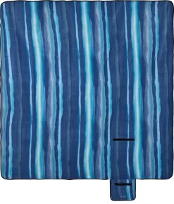 Relaxdays Couverture De Pique-nique XXL - Rayé Bleu - Couverture De Pique-nique 200x200 Cm - Serviette De Plage -Magasin D'Équipement De Plein Air 1022x1200 2