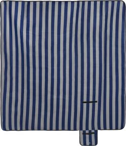 Relaxdays Couverture De Pique-nique Rayé Bleu-gris - 200x200 Cm - Couverture Polaire - Serviette De Plage Xxl -Magasin D'Équipement De Plein Air 1036x1200 2