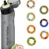 Scent Sation Geur Water Bottle Air Starter Kit - Noir Foncé - Comprenant 7 Dosettes - Bouteille à Boire - Hydratant - Eau Parfumée - Végétalien - Sans BPA - Air Up