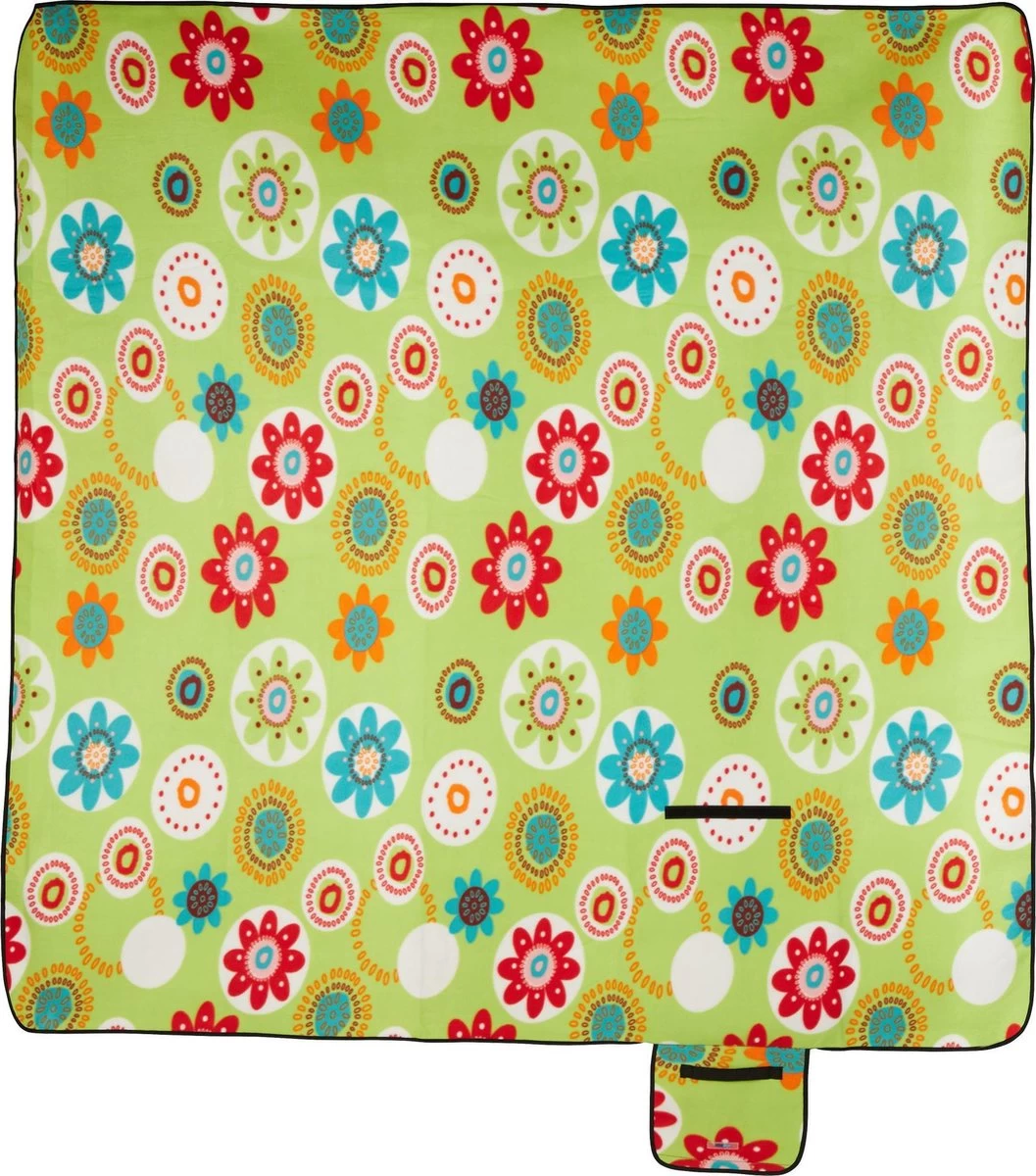 Couverture De Pique-nique Relaxdays - Déperlante - XXL - Tapis D'extérieur - Tapis De Plage - Fleurs 14 Couverture De Pique-nique Relaxdays - Déperlante - XXL - Tapis D'extérieur - Tapis De Plage - Fleurs – Image 12