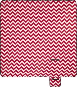 Relaxdays Couverture De Pique-nique Zigzag - Rouge-blanc - Serviette De Pique-nique - 200x200 - Serviette De Plage - Polaire -Magasin D'Équipement De Plein Air 1068x1200 5