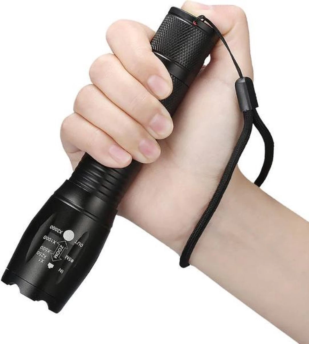 Lampe De Poche Militaire XIB 2000 Lumens | 5 Modes D'éclairage Et Fonction De Zoom | Étanche | Comprend Batterie Et Chargeur 12 Lampe De Poche Militaire XIB 2000 Lumens | 5 Modes D'éclairage Et Fonction De Zoom | Étanche | Comprend Batterie Et Chargeur – Image 10