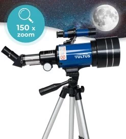 Télescope Vultus - Grossissement 150x - Stargazer Pour Enfants/ Débutants Et Adultes - Comprend Trépied Et Sac De Transport - Vultus 30070 - Blauw