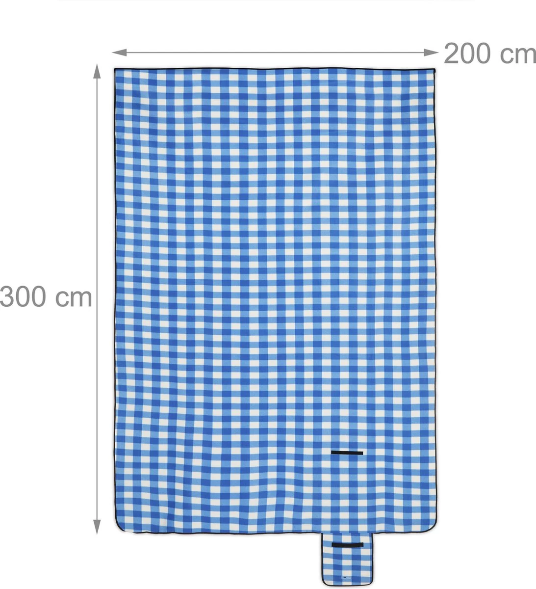 Relaxdays De Pique-nique à Carreaux Relaxdays - 200x300 Cm - Fond Imperméable - Polaire De Couverture De Pique-nique 6 Relaxdays De Pique-nique à Carreaux Relaxdays - 200x300 Cm - Fond Imperméable - Polaire De Couverture De Pique-nique – Image 5