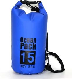Nixnix Waterproof Bag - Dry Bag - 15L - Bleu Vif - Ocean Pack - Dry Sack - Survie Plein Air Backpack - Sacs Secs - Boat Bag - Sailing Bag