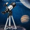 Télescope à Tube En Aluminium à Lentille De Glas 70 Mm Pro -Care - Longueur Focal Jusqu'à 300 Mm - Grossissement De 18X à 100X - 3 Objectifs En Glas 6 Mm/20 Mm/25 Mm - Trépied En Aluminium De 41 Cm -Magasin D'Équipement De Plein Air 1102x1200 2