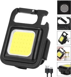 LifeLoom - Lampe De Poche LED COB Multifonctionnelle Lumineuse Compacte En Métal Avec étui Gratuit - Porte-clés - Ouvre-bouteille - Lampe De Poche -Magasin D'Équipement De Plein Air 1107x1200
