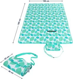 SONGMICS Couverture De Pique-nique D'extérieur Lavable, Se Replie Dans Un Sac Avec Bandoulière, Couverture De Camping Légère, Idéale Pour Les Voyages, Isolation Thermique, 195 X 150 Cm GCM80JW 18 SONGMICS Couverture De Pique-nique D'extérieur Lavable, Se Replie Dans Un Sac Avec Bandoulière, Couverture De Camping Légère, Idéale Pour Les Voyages, Isolation Thermique, 195 X 150 Cm GCM80JW -Magasin D'Équipement De Plein Air 1110x1200 2