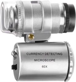 TR Goods - Mini Microscope - Microscope De Poche - Microscope De Poche - Microscope - Loupe - Lentille De Loupe - Lumière UV - Détection De Contrefaçon -- Zoom 60x -Magasin D'Équipement De Plein Air 1113x1200