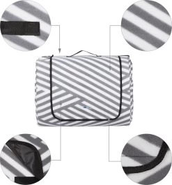 Couverture De Pique-nique XXL Relaxdays - 600 X 200 Cm - Couverture De Pique-nique - Motif Zigzag - Polaire -Magasin D'Équipement De Plein Air 1117x1200 2