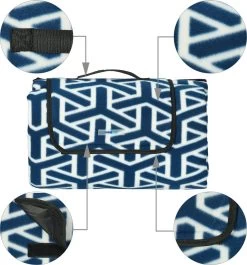 Couverture De Pique-nique Relaxdays - 200x200 Cm - Housse Polaire - Housse Extérieure Imperméable - Xxl -Magasin D'Équipement De Plein Air 1117x1200 20