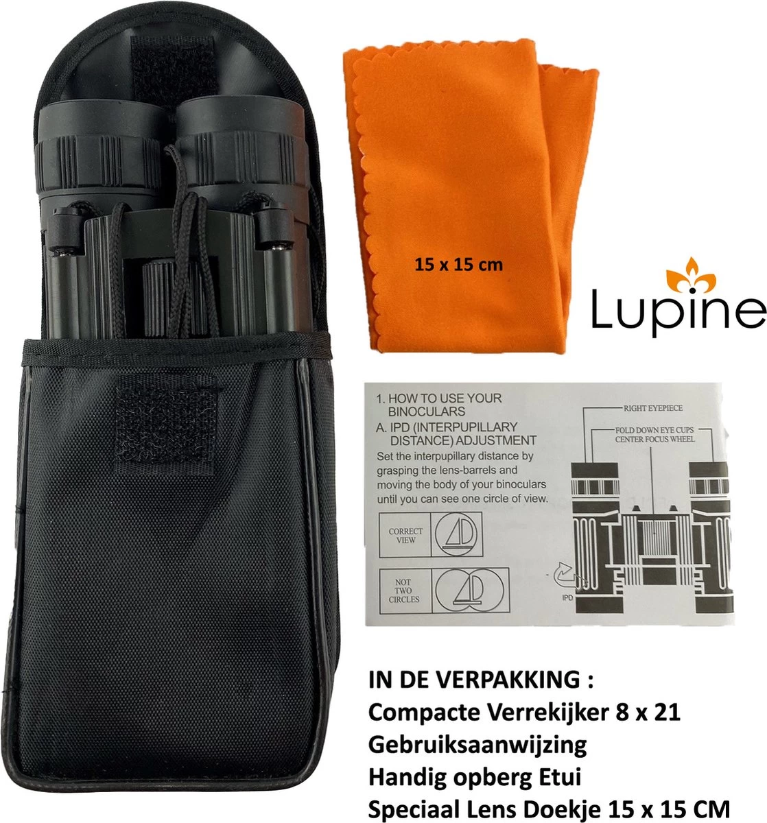 Lupine - Jumelles Compactes Pour Enfants - 8 X 21 - Jumelles Compactes Pour Adultes - Avec Cordon, étui Et Chiffon Pour Lentilles 6 Lupine - Jumelles Compactes Pour Enfants - 8 X 21 - Jumelles Compactes Pour Adultes - Avec Cordon, étui Et Chiffon Pour Lentilles – Image 4
