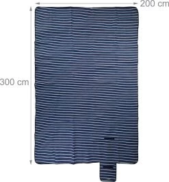 Couverture De Pique-nique Relaxdays 200 X 300 Cm - Imperméable - à Rayures - Xxl - Parc De Couvertures De Pique-nique -Magasin D'Équipement De Plein Air 1119x1200 5