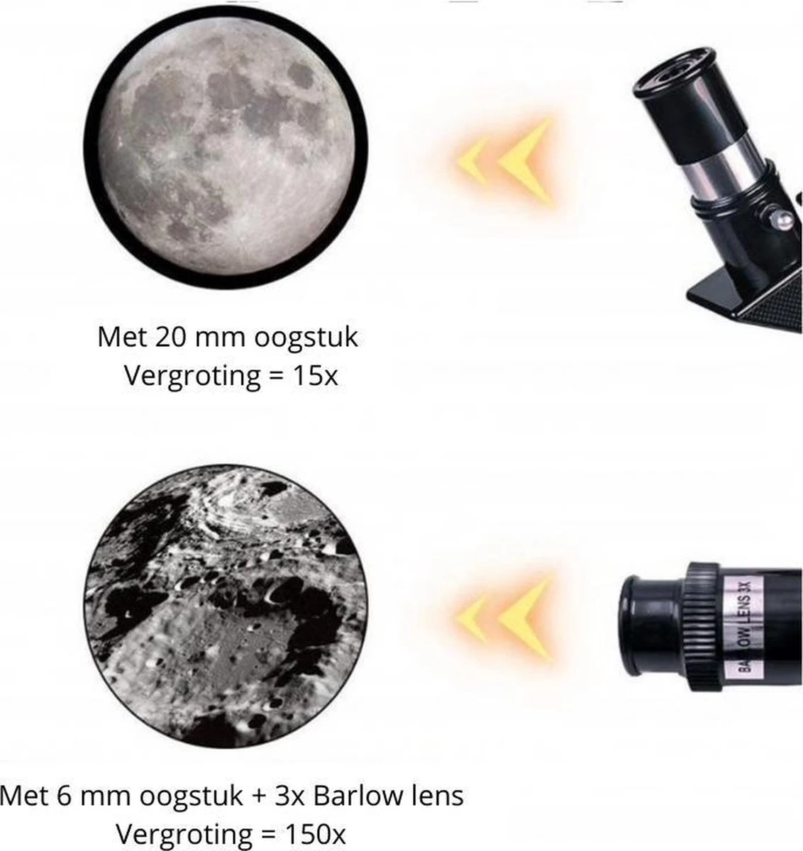 Télescope Astronomique Professionnel Dexters® | Stargazer | Enfants | Éducation | Science | Astronomie D'observation Spatiale | Avec Trépied 5 Télescope Astronomique Professionnel Dexters® | Stargazer | Enfants | Éducation | Science | Astronomie D'observation Spatiale | Avec Trépied – Image 3