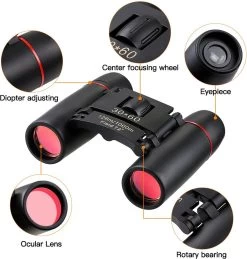 Jumelles Zacro - 30x60 - Vision Nocturne - Télescope Pliable HD - Extérieur - Observation Des Vogels - Camping Marche Voyages - Zwart -Magasin D'Équipement De Plein Air 1146x1200