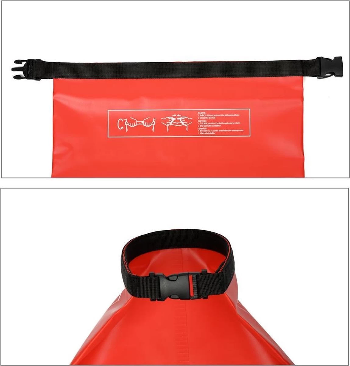 Decopatent® Waterproof Bag - Dry Bag - 20L - Ocean Pack - Dry Sack - Survie Plein Air Backpack - Sacs Secs - Sac De Bateau - Sac De Voile - Rouge 5 Decopatent® Waterproof Bag - Dry Bag - 20L - Ocean Pack - Dry Sack - Survie Plein Air Backpack - Sacs Secs - Sac De Bateau - Sac De Voile - Rouge – Image 3