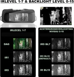 Bolture Night Vision - Jumelles Avec Vision Nocturne - Lunettes De Vision Nocturne Avec Infrarouge - Jumelles Infrarouges - Enregistrement Vidéo - 1080P - 32 GB -Magasin D'Équipement De Plein Air 1151x1200 1