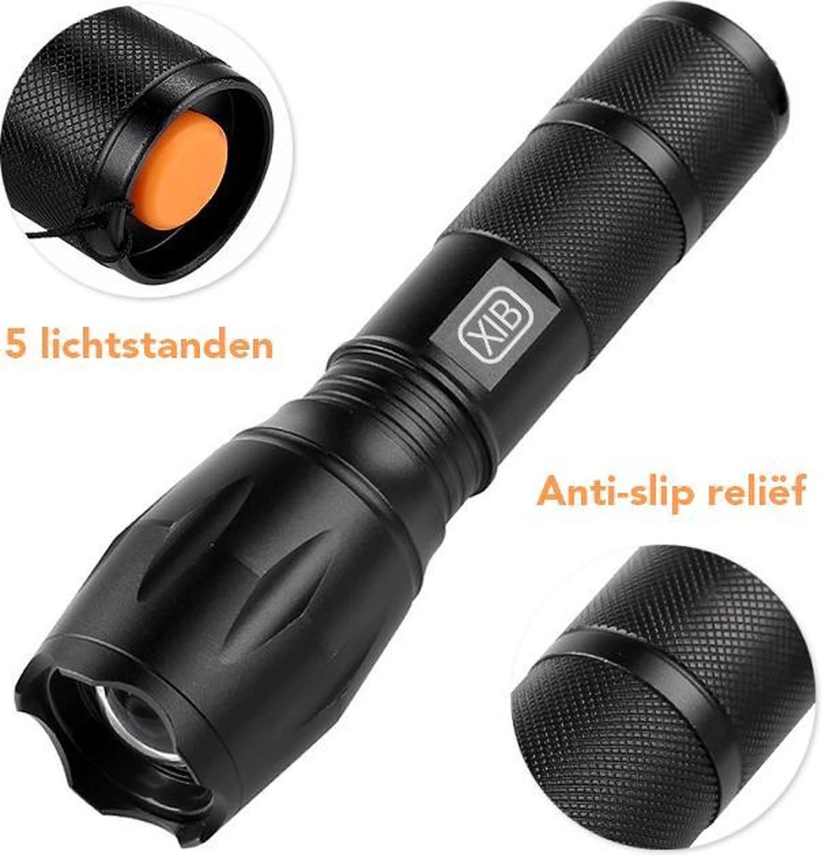 Lampe De Poche Militaire XIB 2000 Lumens | 5 Modes D'éclairage Et Fonction De Zoom | Étanche | Comprend Batterie Et Chargeur 11 Lampe De Poche Militaire XIB 2000 Lumens | 5 Modes D'éclairage Et Fonction De Zoom | Étanche | Comprend Batterie Et Chargeur – Image 9