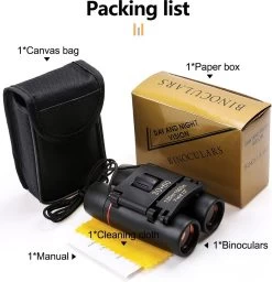 Jumelles Zacro - 30x60 - Vision Nocturne - Télescope Pliable HD - Extérieur - Observation Des Vogels - Camping Marche Voyages - Zwart -Magasin D'Équipement De Plein Air 1158x1200