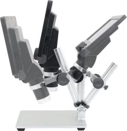 DrPhone DGM1 - Microscope Numérique - Grossissement 50X à 1000X - Écran LCD 4,3 Pouces - Lumière LED Réglable - Zwart / Argent -Magasin D'Équipement De Plein Air 1162x1200 1