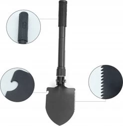 Mivida - Pelle De Survie - 7 En 1 - Pliable - 7 Parties - Avec Sac De Transport - 16 à 41 Cm - Avec Pioche - Pelle Pionnière - Pelle Pliante - Pelle Maniable - Pelle - Plein Air - Camping - Camping - Pelle Multifonctions - Pelle Militaire - Outils -Magasin D'Équipement De Plein Air 1165x1200