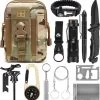 Kit De Survie Professionnel Avec Filtre à Eau - 13 Pièces - Kit D'urgence - Camping - Survie - Outdoor - Fire Striker - Kit De Survie