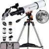 Télescope SPACEBRAIN® Pour Adultes, Ouverture De 80 Mm Et Distance Focale De 500 Mm, Télescope Réfracteur D'astronomie Professionnel Pour Enfants Et Débutants, Avec Monture AZ, 3 Oculaires Et Adaptateur Pour Smartphone. -Magasin D'Équipement De Plein Air 1170x1200 1