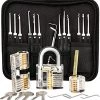 Lock Premium Lockpick Set - 20 Pièces - Comprend 3 Serrures Transparentes - Crochetage Pour Débutants Et Professionnels 2 Lock Premium Lockpick Set - 20 Pièces - Comprend 3 Serrures Transparentes - Crochetage Pour Débutants Et Professionnels -Magasin D'Équipement De Plein Air 1172x1200