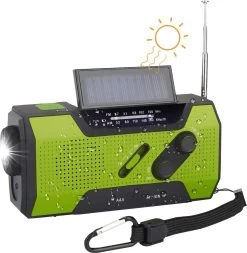Radio D'urgence FM AM à énergie Solaire Avec 2000 MAh Comme Batterie Externe/lampe De Lecture, Alarme/signal SOS -Magasin D'Équipement De Plein Air 1172x1200 4