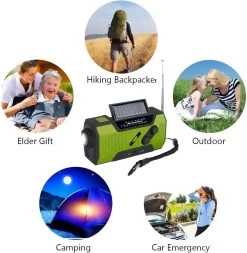 Radio D'urgence FM AM à énergie Solaire Avec 2000 MAh Comme Batterie Externe/lampe De Lecture, Alarme/signal SOS -Magasin D'Équipement De Plein Air 1173x1200 8