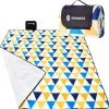 Couverture De Pique-nique Springos | Nappe De Pique-nique | Vêtement Extérieur | Pique-nique | 200x200cm | Jaune / Blauw/ Wit -Magasin D'Équipement De Plein Air 1178x1200 4