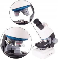 Microscope Pour Kinder - Grossissement Jusqu'à 640x - Junior - Éducatif - Science - Ingénierie - Biologie - Microscope Avec Siècle Des Lumières LED - Jouets - Wit -Magasin D'Équipement De Plein Air 1181x1200