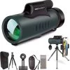 Télescope Monoculaire Pour Téléphone Portable 12x50 - Prisme En Toit BAK4 - Lens Entièrement Multicouche - Télescope Monoculaire Pour L'observation Des Oiseaux Jumelles Monoculaires étanches IPX8 -Magasin D'Équipement De Plein Air 1182x1200