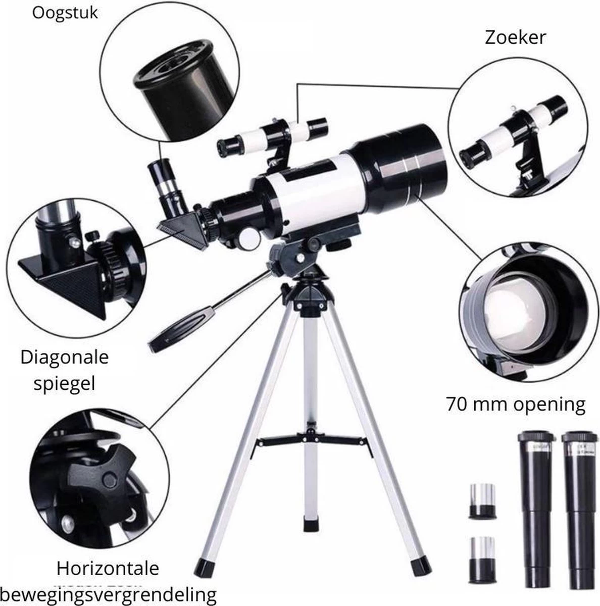 Télescope Astronomique Professionnel Dexters® | Stargazer | Enfants | Éducation | Science | Astronomie D'observation Spatiale | Avec Trépied 8 Télescope Astronomique Professionnel Dexters® | Stargazer | Enfants | Éducation | Science | Astronomie D'observation Spatiale | Avec Trépied – Image 6
