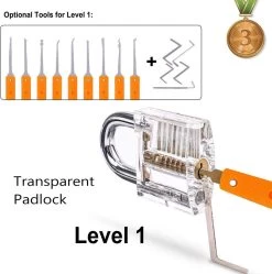 Ensemble De Crochetage - Ensemble Complet - Y Compris 3 Serrures Transparentes Et étui De Rangement - 30 Pièces - Zwart -Magasin D'Équipement De Plein Air 1192x1200 5