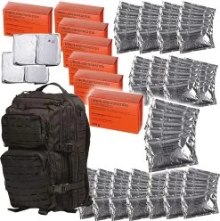 7 Jours Ration D'urgence Nourriture Boisson Eau Survie Rance Vol Sac à Dos Prepper Ukraine Catastrophe Sac à Dos