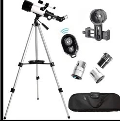 Télescope REFRACTOR® 2021 - 70/400mm - Stargazer 2021 - Mallette De Transport + Adaptateur Smartphone - Télécommande Sans Fil -Magasin D'Équipement De Plein Air 1194x1200 2
