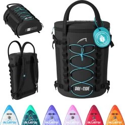 Sac De SUP étanche Bluefin Dri-Tide | Fermeture éclair étanche | Sac SUP Avec Dri-Seal | Facile à Emporter | Sangles De Transport