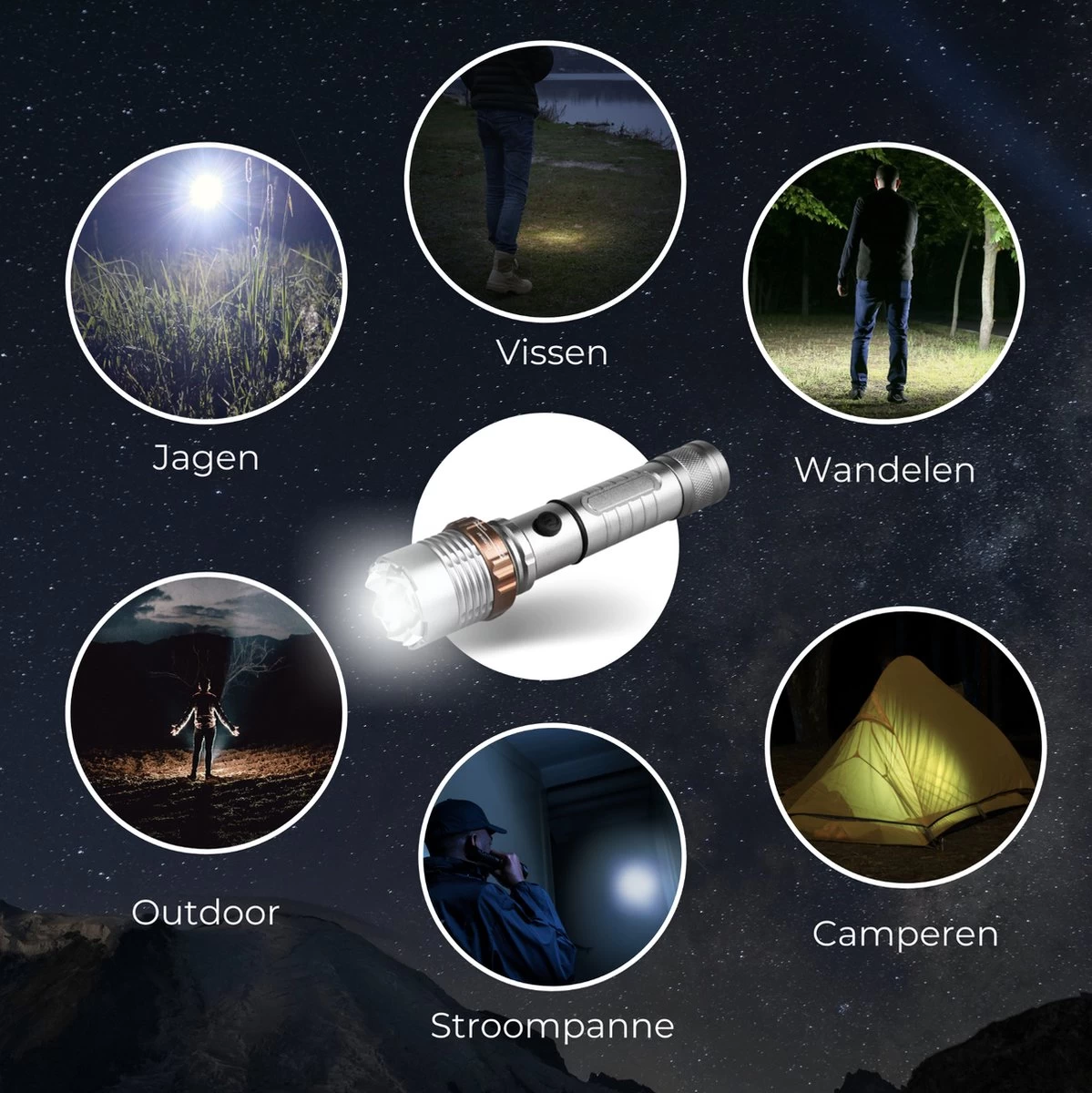 Rebela | Lampe De Poche Led Rechargeable | Lampe De Poche Rechargeable | Avec Batterie Rechargeable | 1000 Lumens | Haut-Moyen-Bas-Strobe-SOS | Aluminium | Lampe De Poche De Police à LED T6 D' Defense 10 Rebela | Lampe De Poche Led Rechargeable | Lampe De Poche Rechargeable | Avec Batterie Rechargeable | 1000 Lumens | Haut-Moyen-Bas-Strobe-SOS | Aluminium | Lampe De Poche De Police à LED T6 D' Defense – Image 8