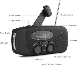 Lampe De Poche Avec 3 LED, Chargeur De Téléphone, Fonction De Banque D'alimentation, AM/ FM Alimentée Par L'énergie Solaire, -Magasin D'Équipement De Plein Air 1200x1015