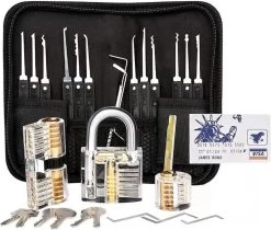 Lockpick Set - Lockpicking Set - Lockpick - Lockpick Set Débutants - Survie Kit - Serrures Opener Set - Lockpick Set For Débutants And Advanced - Practice Lock - Lock Picking Set -Magasin D'Équipement De Plein Air 1200x1019