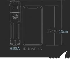 Lampe De Poche Militaire - Lampe De Poche LED - Zoomable - Rechargeable Par USB - Résistant Aux éclaboussures - Support De Vélo Inclus - 13x3cm -Magasin D'Équipement De Plein Air 1200x1020 1