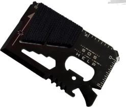 Outil Multifonction - Carte - Carte - Plein Air - Survie- Format Carte De Crédit - Multifonctionnel - Couteau De Chasse De Poche - Sport - Camping - Marche - SOS - Sauvetage - Outils