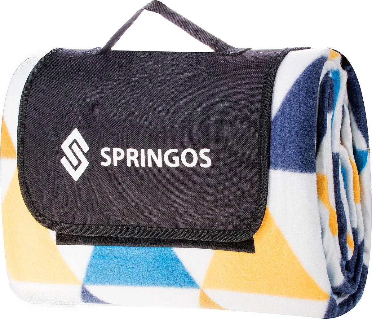 Couverture De Pique-nique Springos | Nappe De Pique-nique | Vêtement Extérieur | Pique-nique | 200x200cm | Jaune / Blauw/ Wit 8 Couverture De Pique-nique Springos | Nappe De Pique-nique | Vêtement Extérieur | Pique-nique | 200x200cm | Jaune / Blauw/ Wit – Image 6