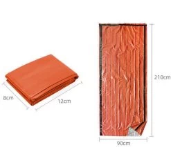 Sac De Couchage D'urgence 90x210cm Sac De Couchage De Survie Couverture D'urgence Couverture De Sauvetage Couverture Isolante