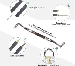 Ensemble Complet De Lockpick 2.0 Avec Livre électronique Gratuit - Crochetage - Outils De Crochetage - Crochetage - Pour Débutants Et Professionnels - Version 2020 -Magasin D'Équipement De Plein Air 1200x1062