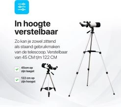 Télescope Tavaro - Télécommande Sans Fil - Stargazer - Adaptateur Smartphone - Avec Sac De Rangement - Carte Céleste - Zoom 120X - Trépied Réglable - Imperméable - Rotation 360° - Avec 2 Objectifs -Magasin D'Équipement De Plein Air 1200x1068 2