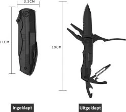 PLAY IT Pocket Knife Multitool 14 En 1 Avec étui De Transport Et Set De 9 Embouts - 11 En 1 Multi Card - Zwart -Magasin D'Équipement De Plein Air 1200x1070 2