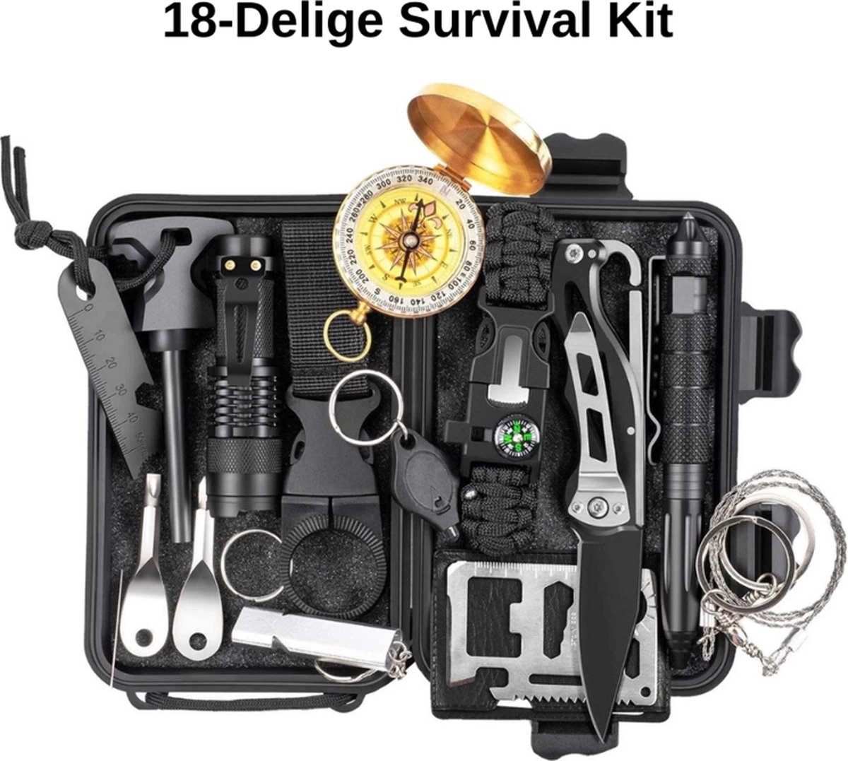 Kit De Survie 18 Pièces - Set Plein Air Compact Complet - Outils Plein Air - Outils De Survie - Outils De Camping - Kit De Camping 3 Kit De Survie 18 Pièces - Set Plein Air Compact Complet - Outils Plein Air - Outils De Survie - Outils De Camping - Kit De Camping